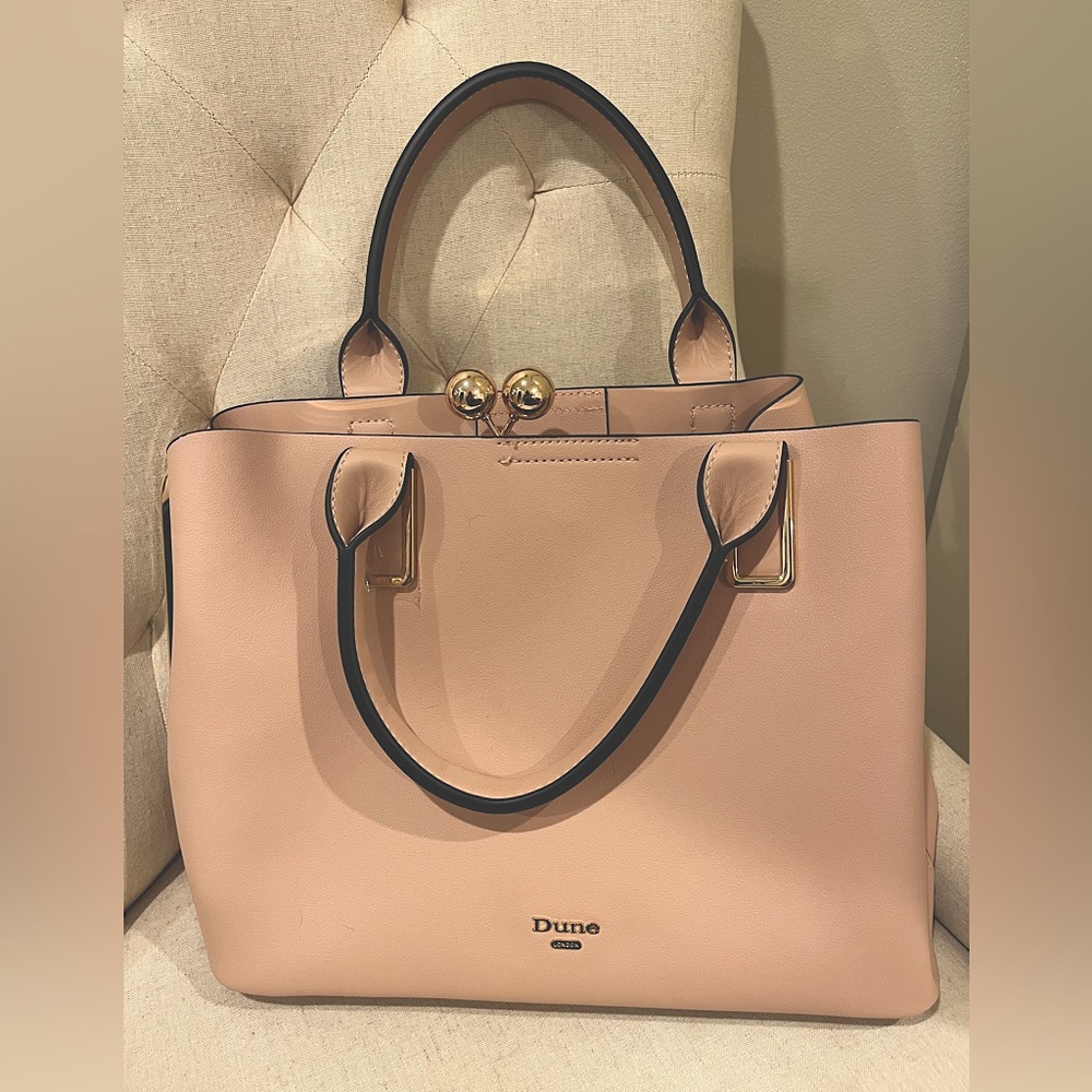 Dune London Blush Pink Handbag Purse Tote. NWOT